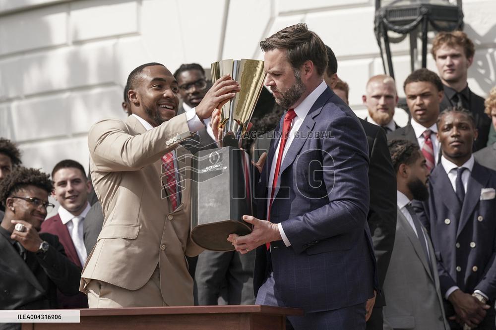 President Trumpwith the College Football National Champions Ohio State University