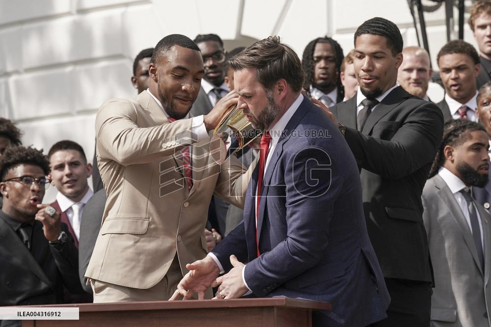 President Trumpwith the College Football National Champions Ohio State University