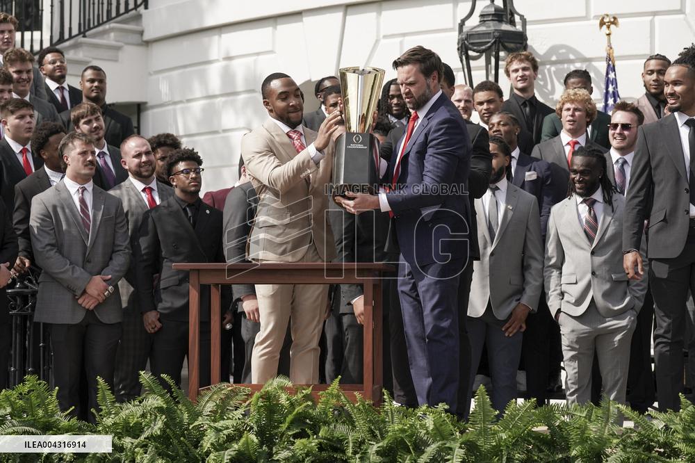 President Trumpwith the College Football National Champions Ohio State University