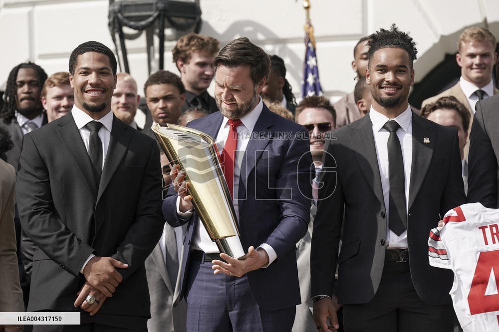 President Trumpwith the College Football National Champions Ohio State University