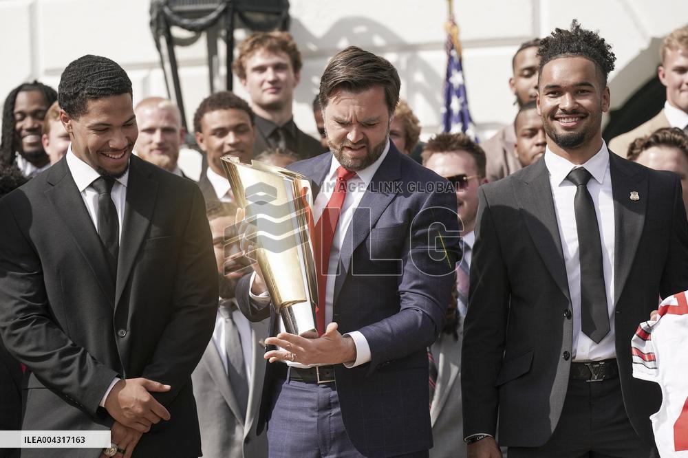 President Trumpwith the College Football National Champions Ohio State University