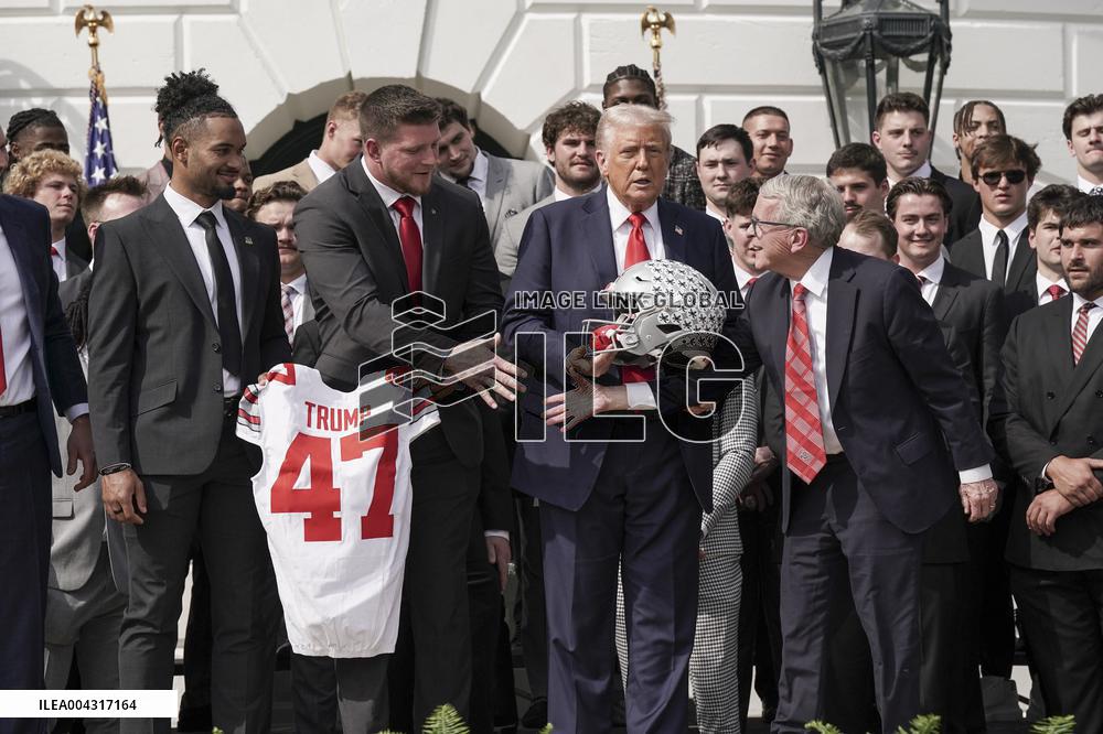 President Trumpwith the College Football National Champions Ohio State University