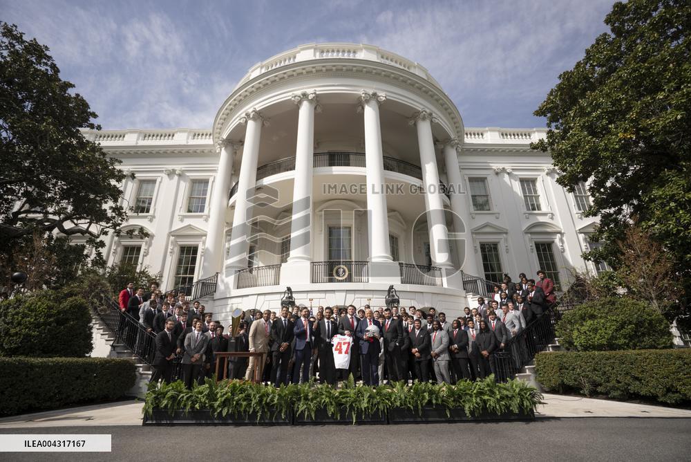 President Trumpwith the College Football National Champions Ohio State University