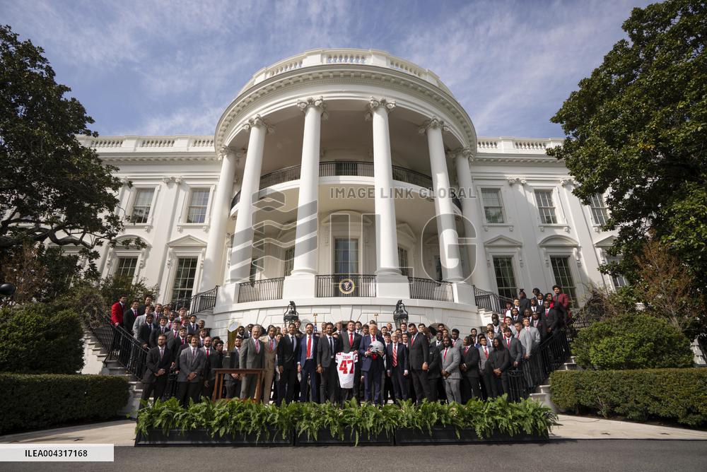President Trumpwith the College Football National Champions Ohio State University