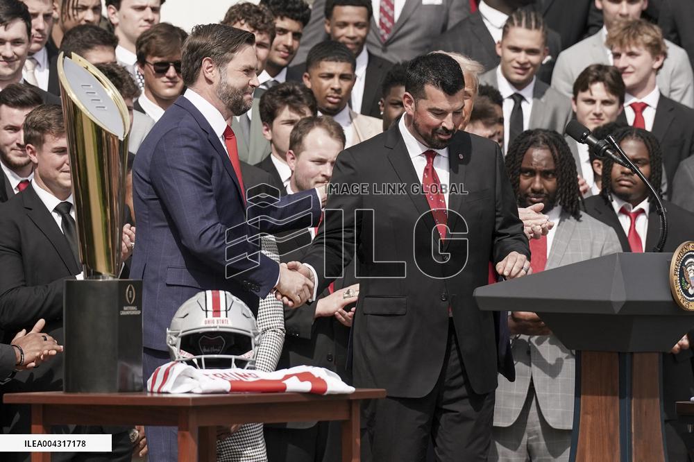 President Trumpwith the College Football National Champions Ohio State University