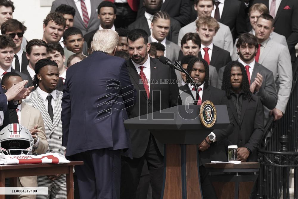 President Trumpwith the College Football National Champions Ohio State University