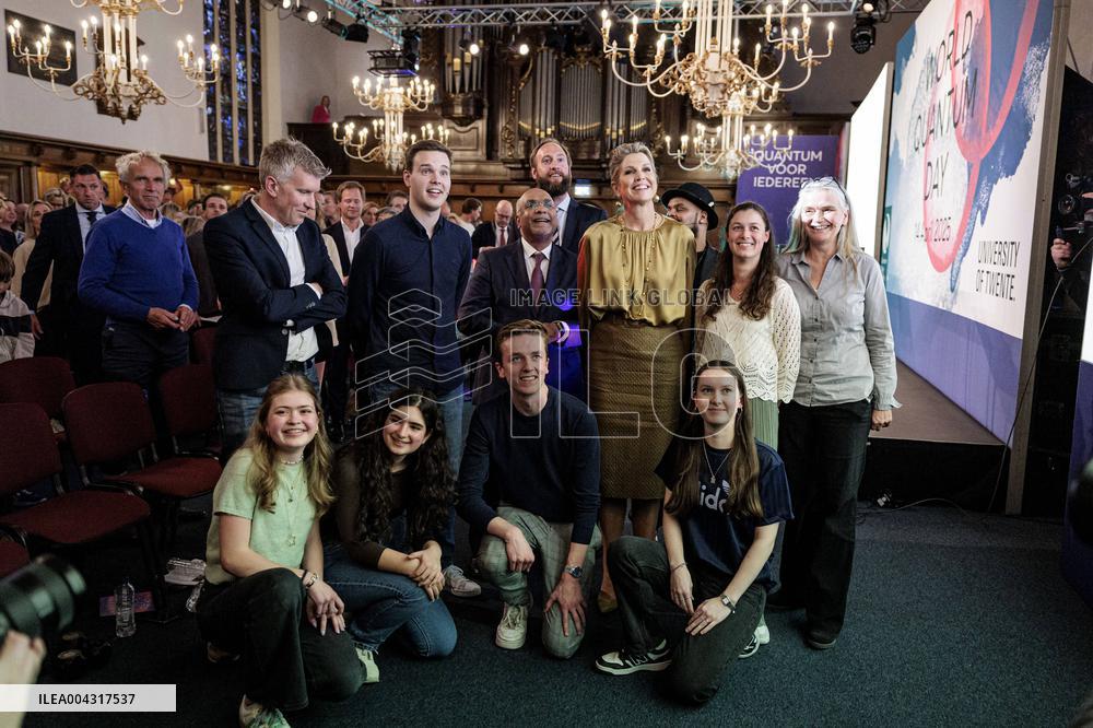 Queen Máxima Visits 'Quantum For Everyone - Enschede