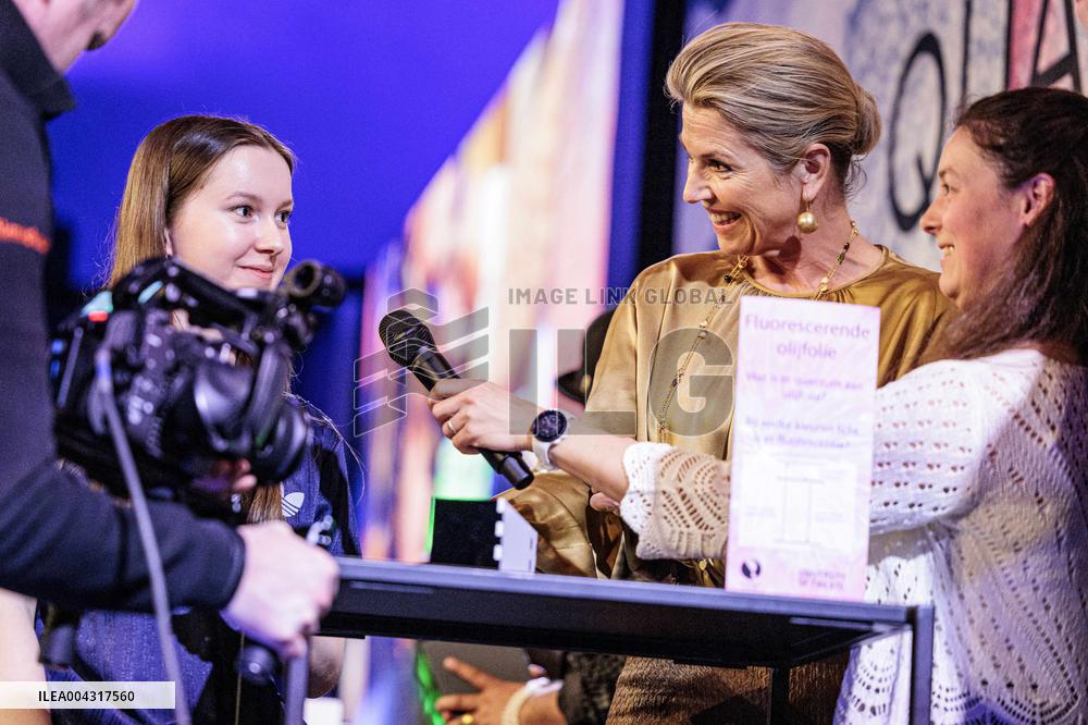 Queen Máxima Visits 'Quantum For Everyone - Enschede
