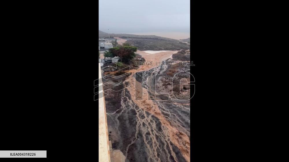 Spain: Flooding Hits Lanzarote Island After Heavy Rainfall