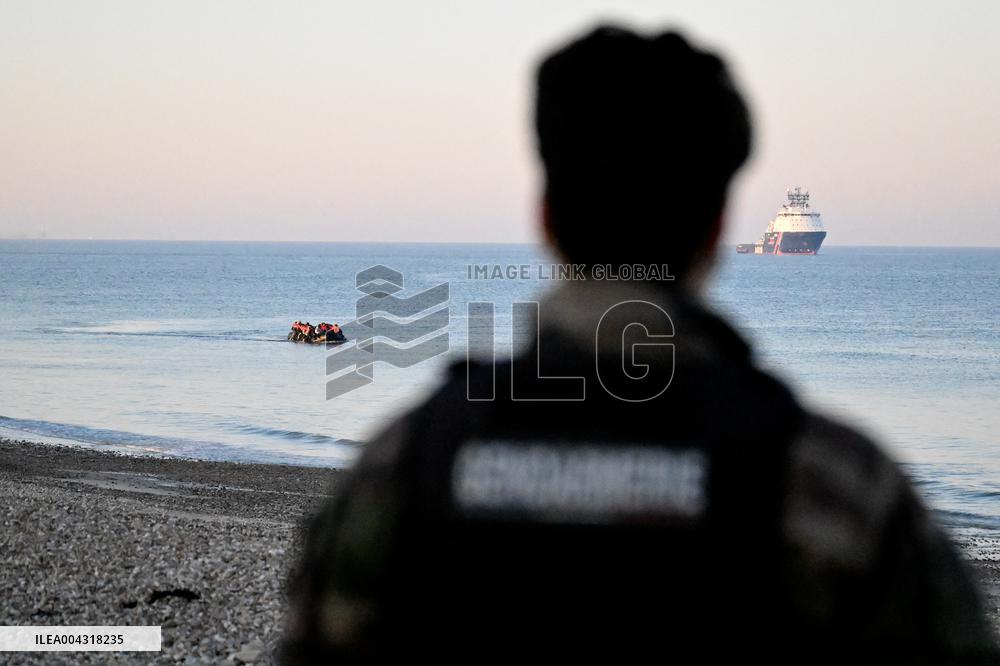Gendarmes On Mission To Secure The Calais Coastline