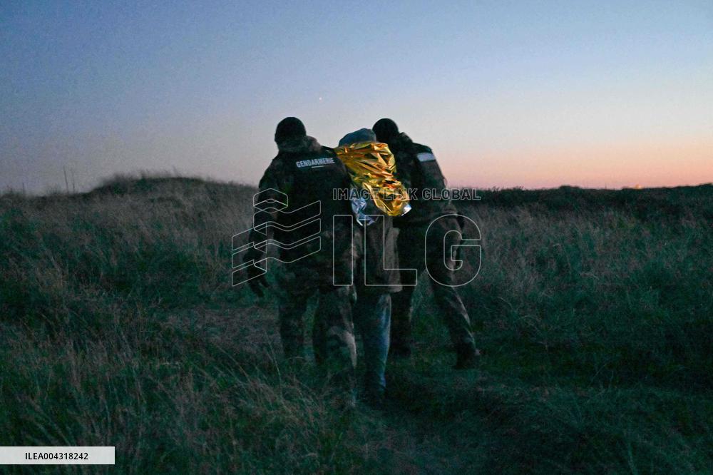 Gendarmes On Mission To Secure The Calais Coastline