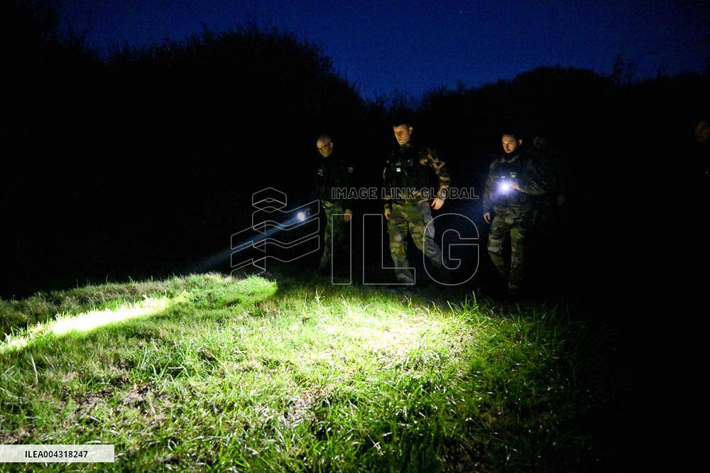 Gendarmes On Mission To Secure The Calais Coastline