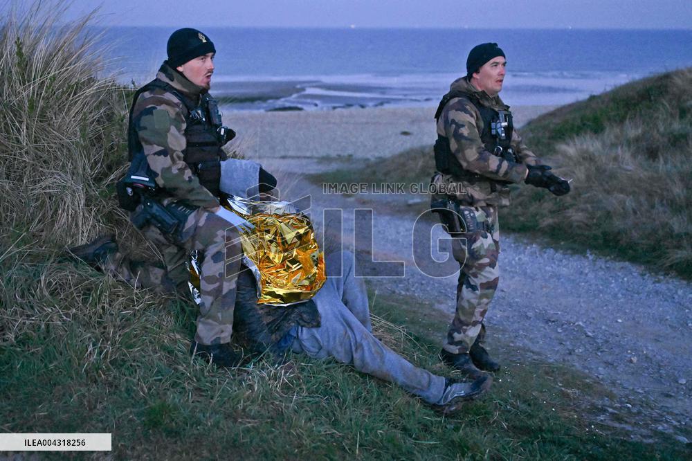 Gendarmes On Mission To Secure The Calais Coastline