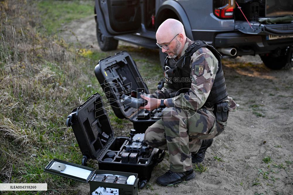 Gendarmes On Mission To Secure The Calais Coastline