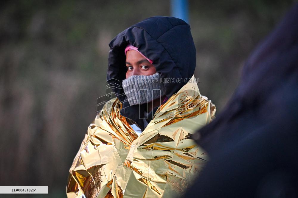 Gendarmes On Mission To Secure The Calais Coastline
