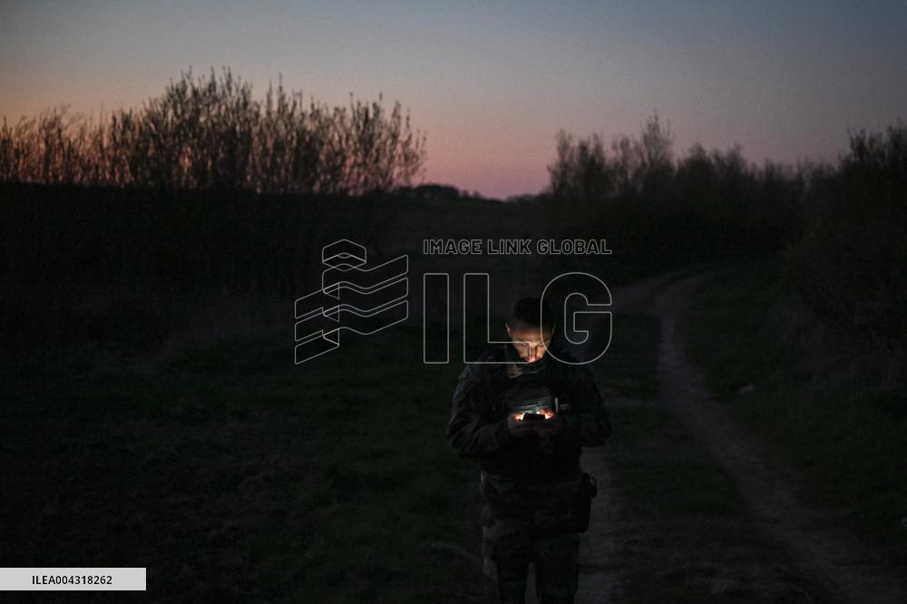 Gendarmes On Mission To Secure The Calais Coastline