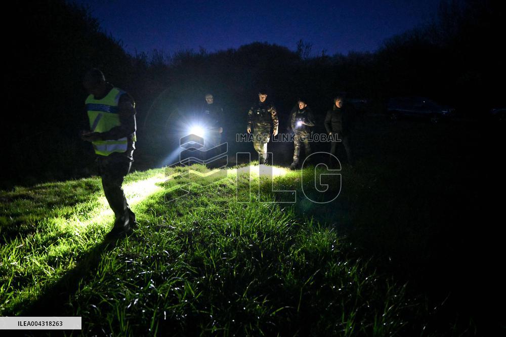 Gendarmes On Mission To Secure The Calais Coastline