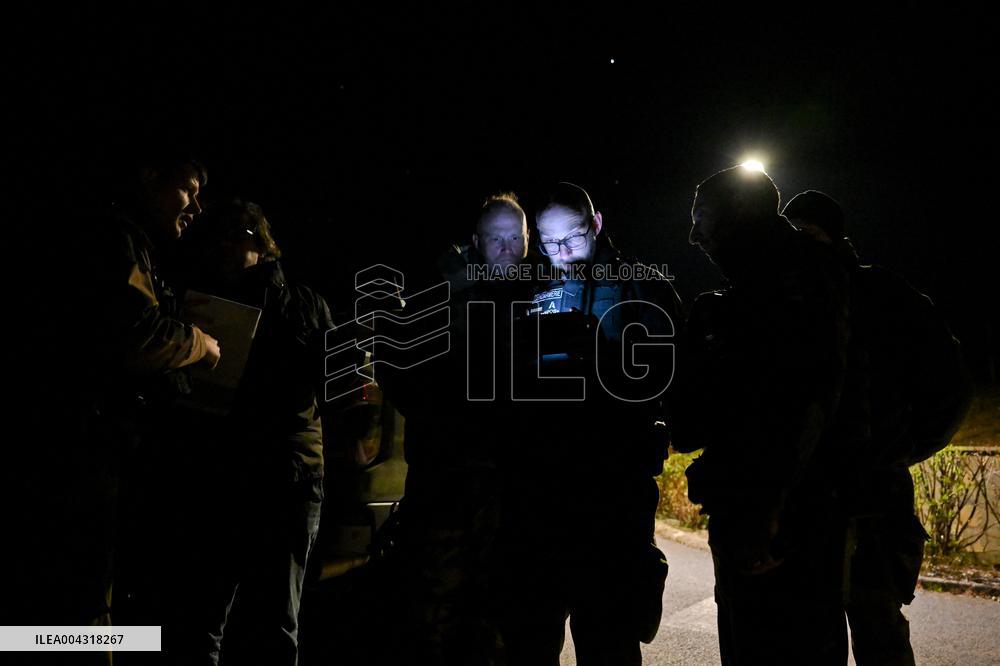 Gendarmes On Mission To Secure The Calais Coastline