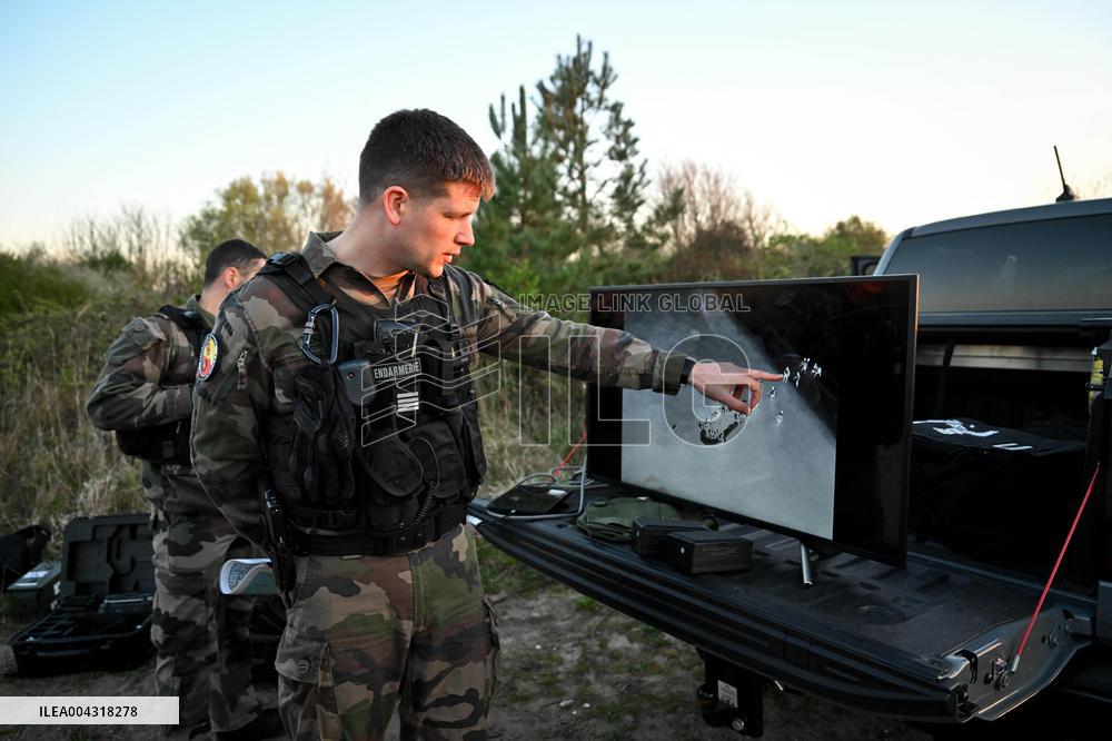 Gendarmes On Mission To Secure The Calais Coastline