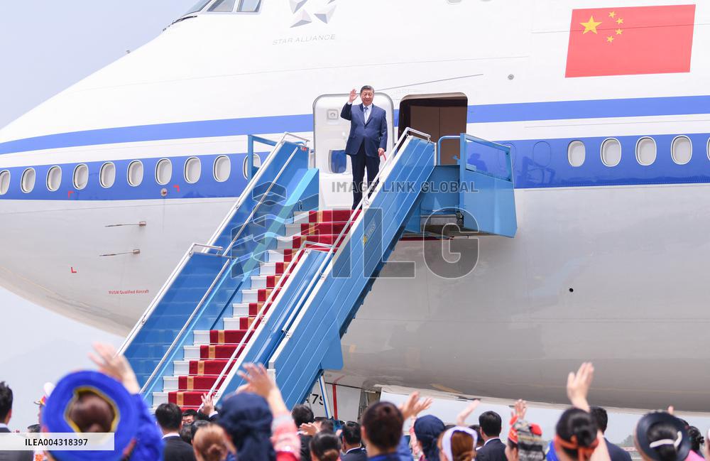 President Xi Jinping Arrives In Hanoi