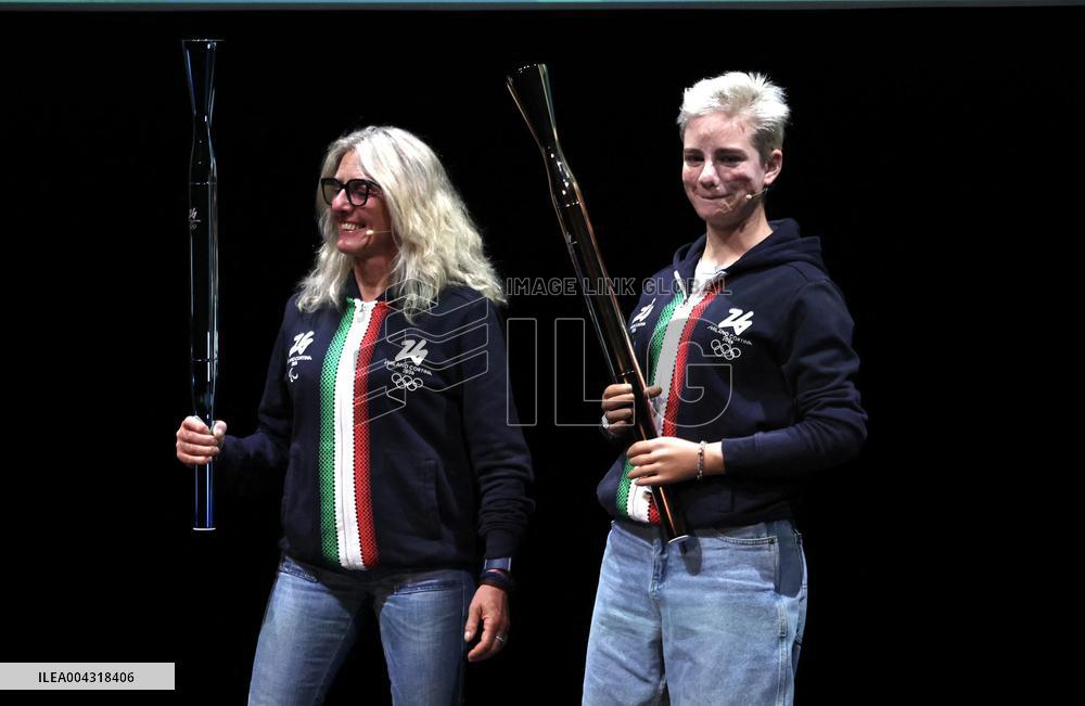 Milan Cortina 2026 Torch Presentation Press Conference - Milan