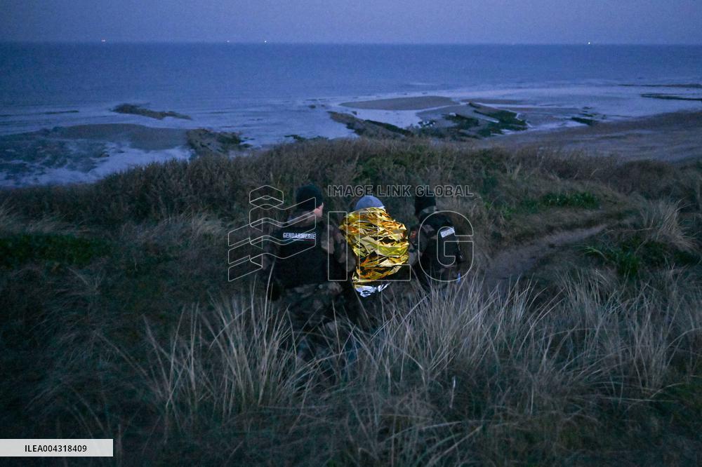 Gendarmes On Mission To Secure The Calais Coastline