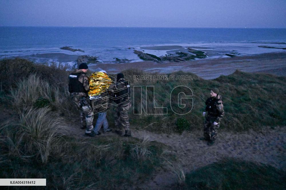 Gendarmes On Mission To Secure The Calais Coastline