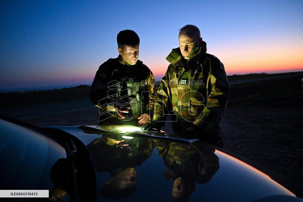 Gendarmes On Mission To Secure The Calais Coastline