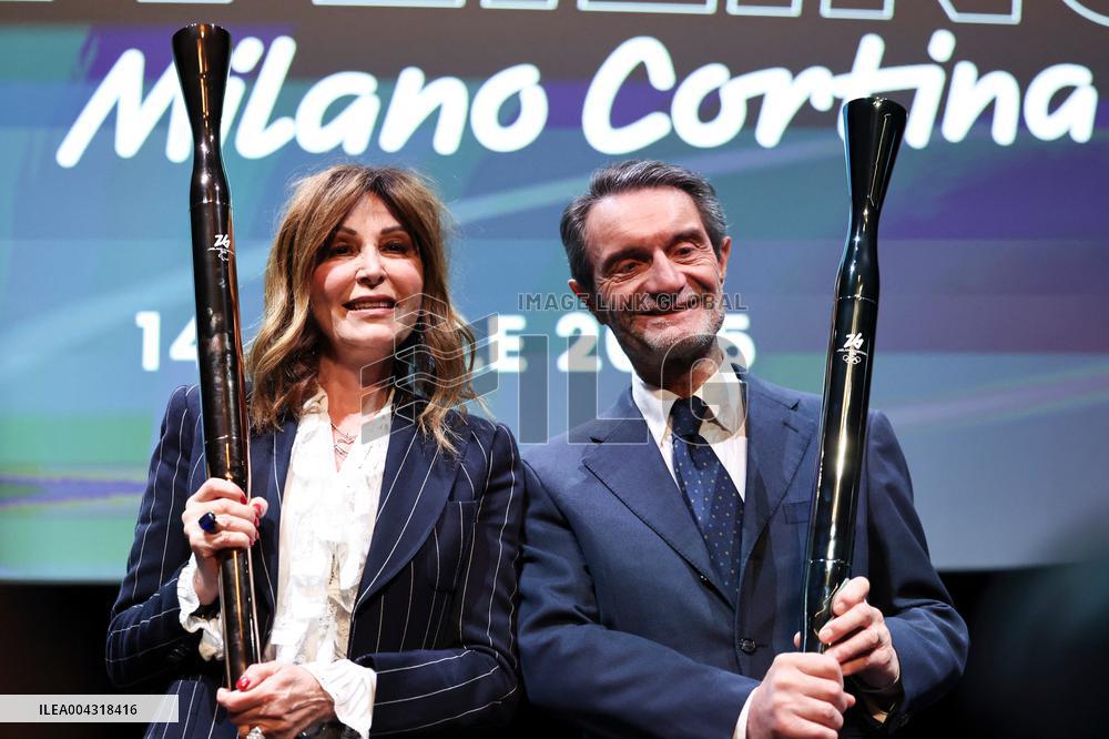 Milan Cortina 2026 Torch Presentation Press Conference - Milan