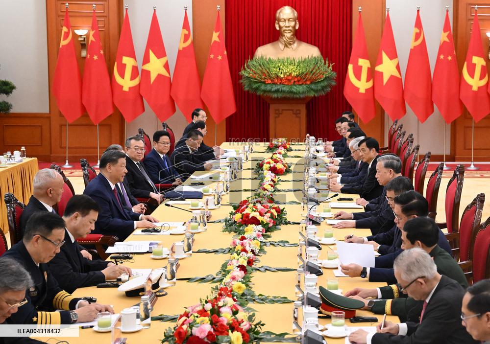 President Xi Jinping Arrives In Hanoi
