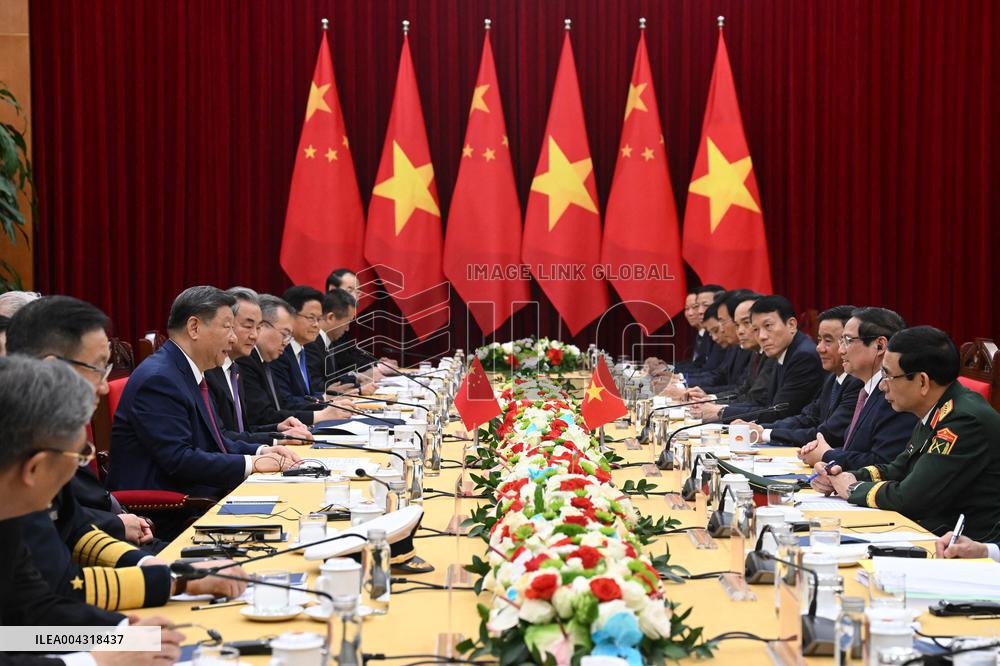 President Xi Jinping Arrives In Hanoi