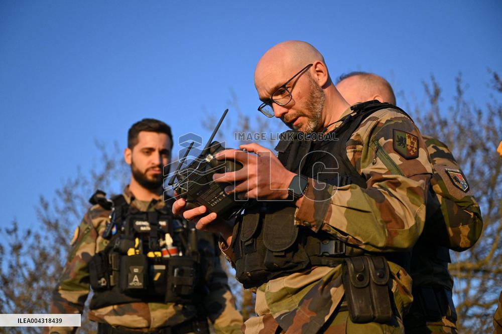 Gendarmes On Mission To Secure The Calais Coastline