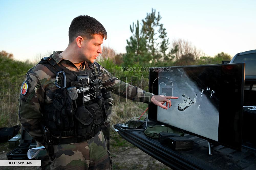 Gendarmes On Mission To Secure The Calais Coastline
