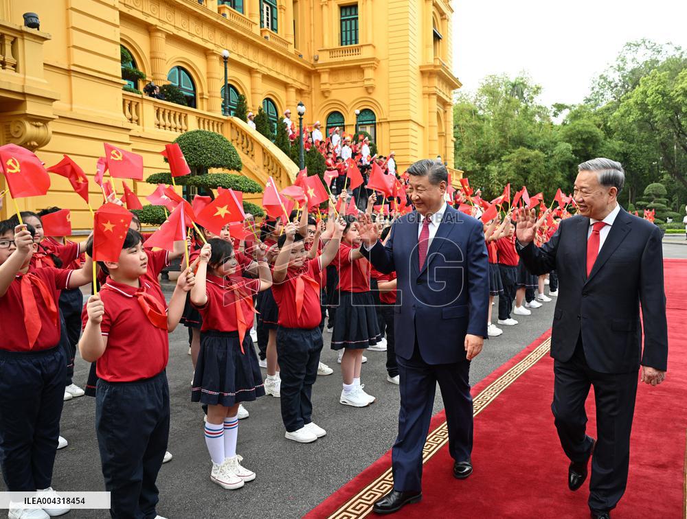 President Xi Jinping Arrives In Hanoi