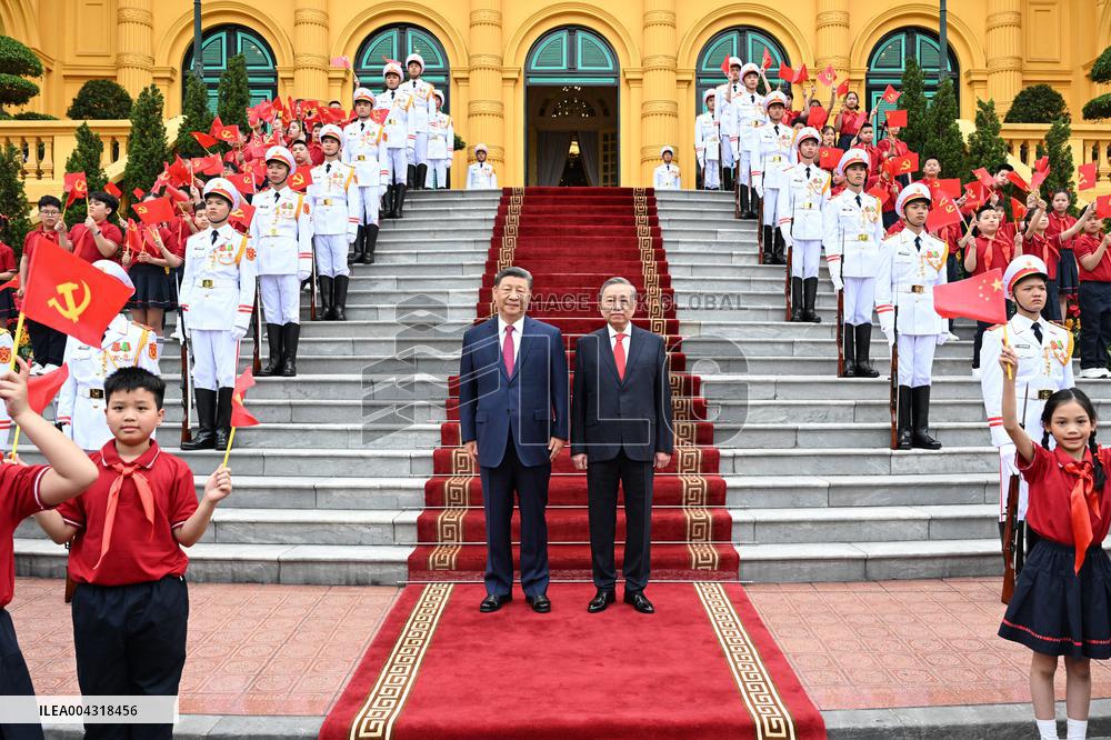 President Xi Jinping Arrives In Hanoi