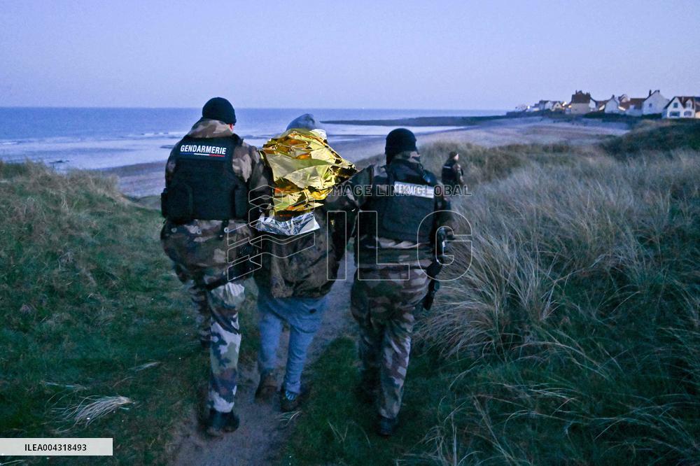 Gendarmes On Mission To Secure The Calais Coastline