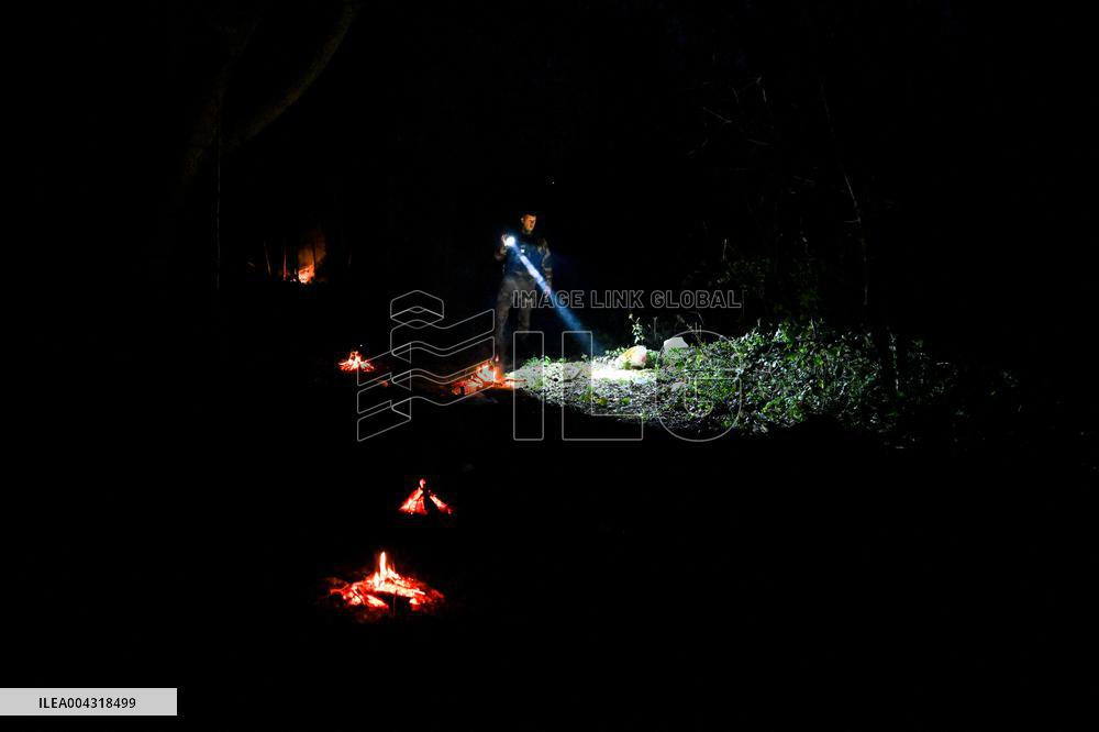 Gendarmes On Mission To Secure The Calais Coastline