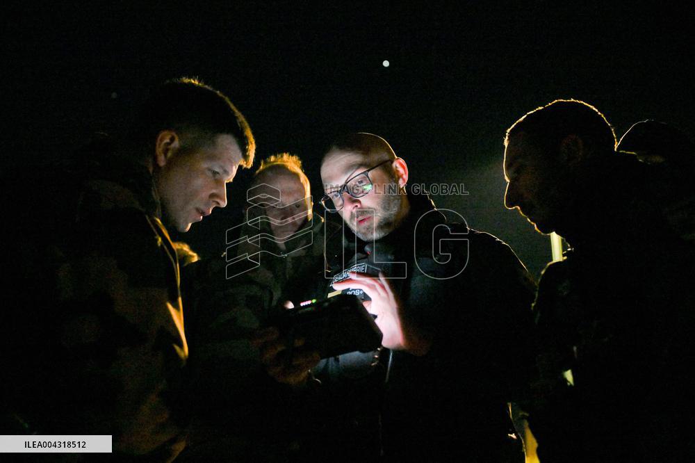 Gendarmes On Mission To Secure The Calais Coastline