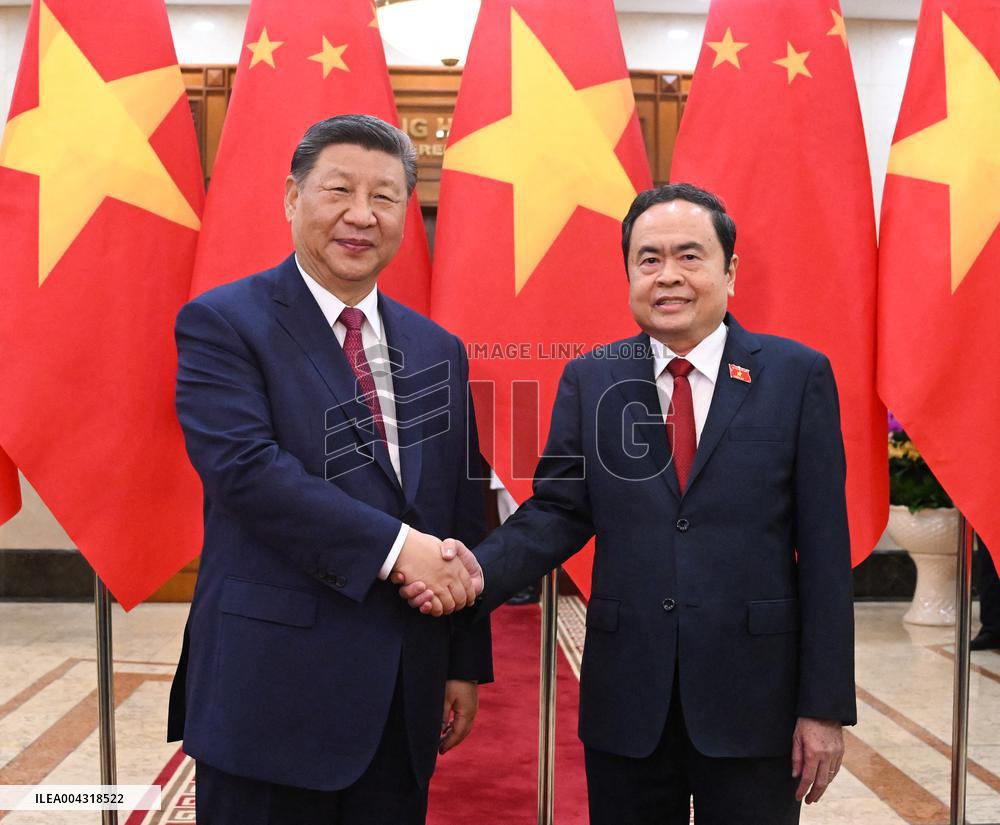 President Xi Jinping Arrives In Hanoi