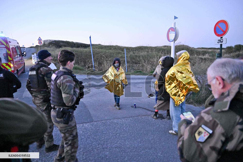 Gendarmes On Mission To Secure The Calais Coastline