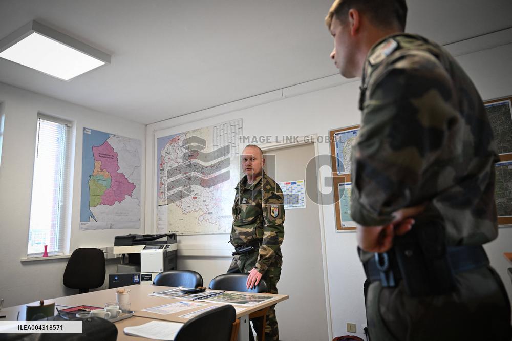 Gendarmes On Mission To Secure The Calais Coastline