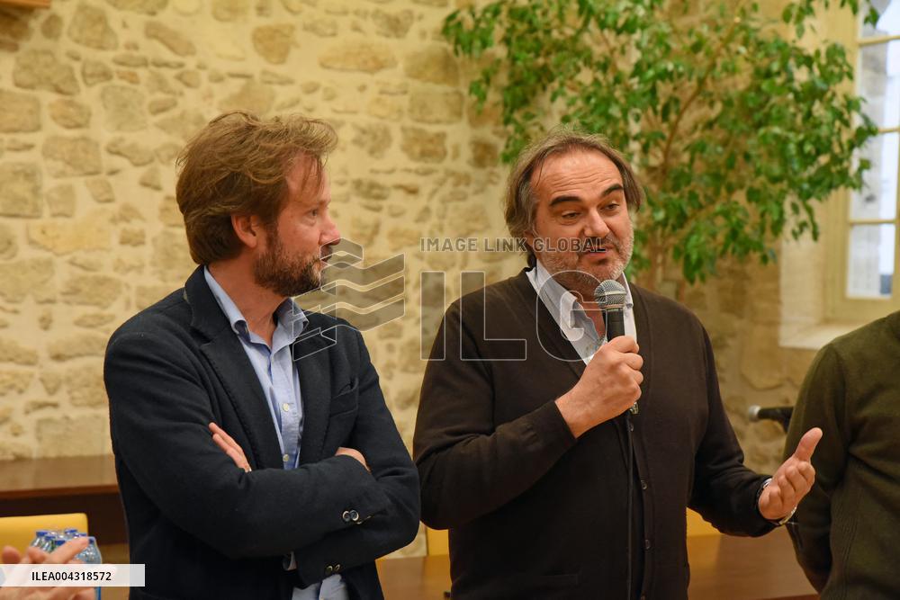Socialist Deputy Boris Vallaud Meets Supporters in Langon