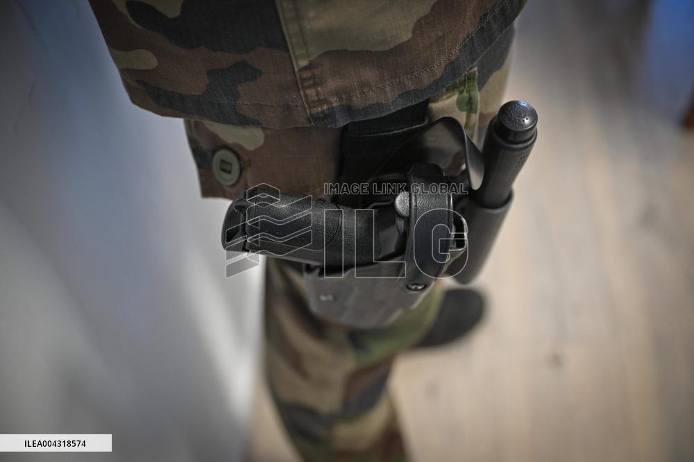 Gendarmes On Mission To Secure The Calais Coastline