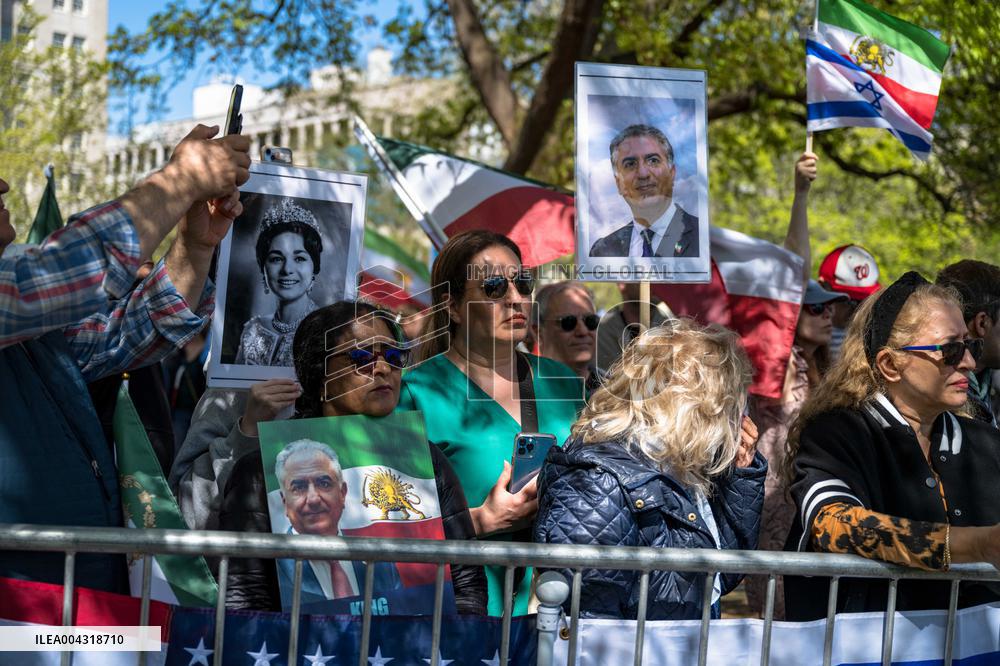 Rally In Support of Reza Pahlavi outside White House - DC