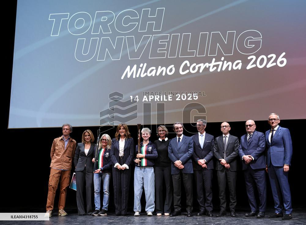 Milan Cortina 2026 Torch Presentation Press Conference - Milan