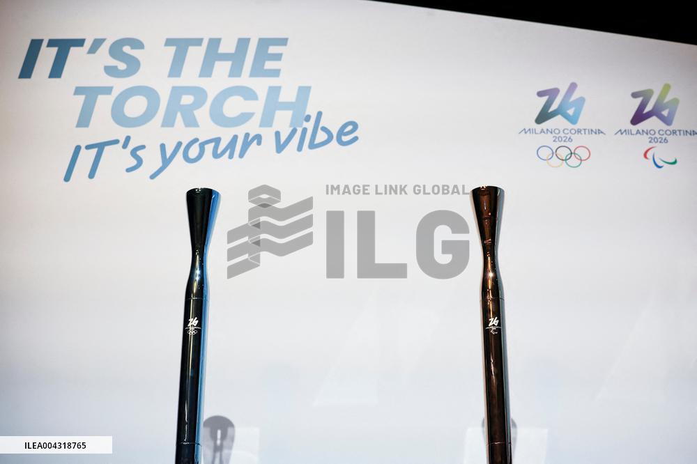 Milan Cortina 2026 Torch Presentation Press Conference - Milan