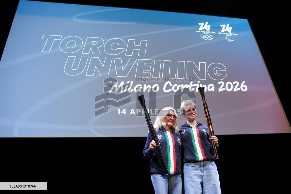 Milan Cortina 2026 Torch Presentation Press Conference - Milan