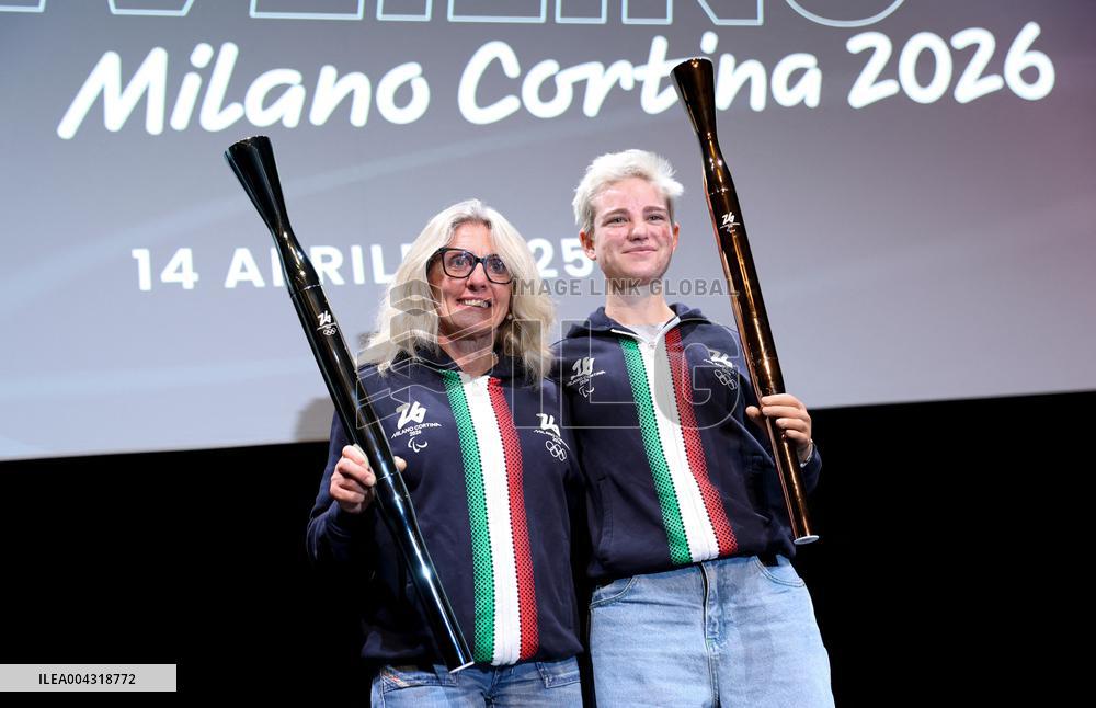 Milan Cortina 2026 Torch Presentation Press Conference - Milan