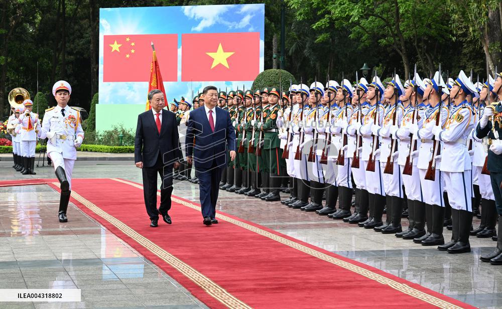 President Xi Jinping Arrives In Hanoi