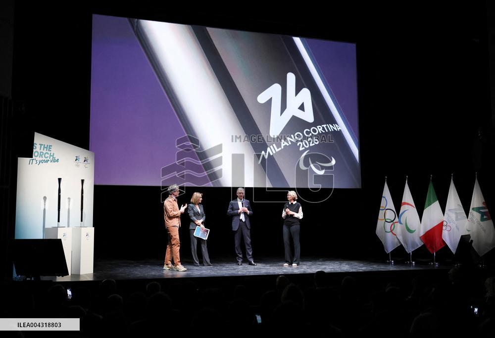 Milan Cortina 2026 Torch Presentation Press Conference - Milan